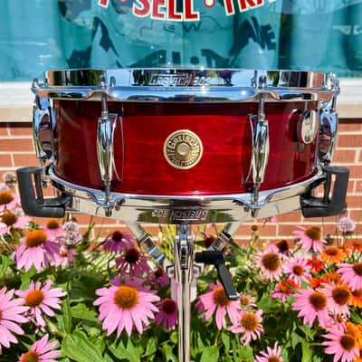 Custom Gretsch USA Custom Ridgeland 5x14 Maple Snare Drum Rosewood Gloss GRGL0514S8CL image 2