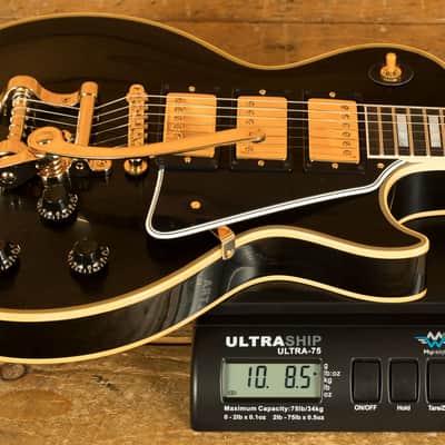 Gibson Custom 1957 Les Paul Custom Reissue 3-Pickup Bigsby | Ebony - VOS image 9