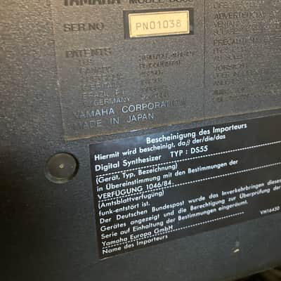 Yamaha ds55 late 1980s Synthesizer low battery image 11