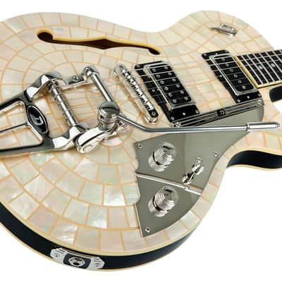 Duesenberg Starplayer TV Pearl Series Semi-Hollow Electric Guitar - Ice Pearl image 2