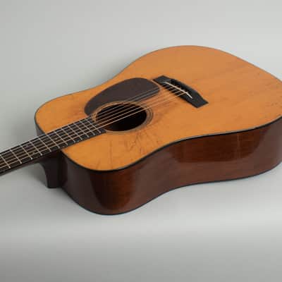 C. F. Martin  D-18 Flat Top Acoustic Guitar (1936), ser. #64384, molded black plastic hard shell case. image 7
