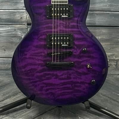 Jackson JS Series JS22Q SC Monarkh with Amaranth Fretboard 2019 - Present - Transparent Purple Burst image 1