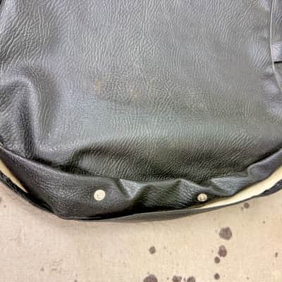 1960's Vintage Black Vinyl Short Scale Bass Guitar Gig Bag Case image 6