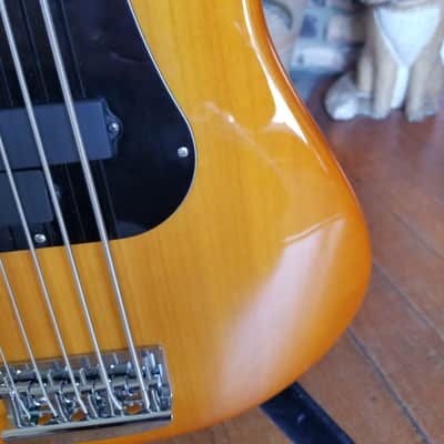Regenerate Guitar Works Left Handed 5 String Bass. Boutique Builder from Oregon, USA. image 7