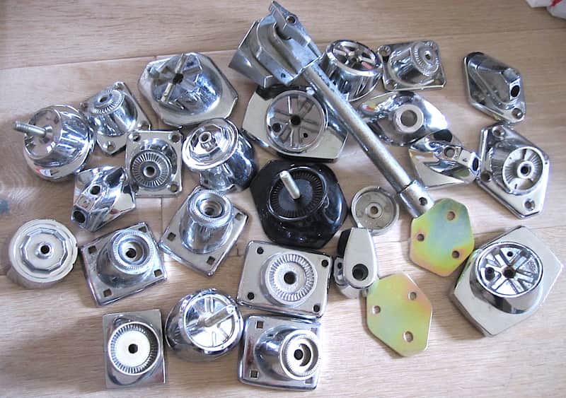 Bass Drum Leg Spur Mount Brackets Parts Lot 27 pcs. image 1