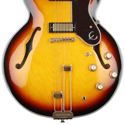 Epiphone Sheraton Frequensator Semi-hollowbody Electric Guitar - Vintage Sunburst image 2