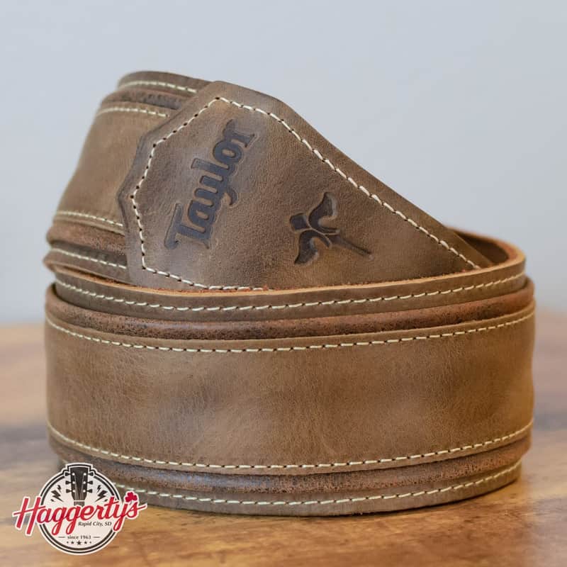 Taylor Wings Strap 600 Series Dark Brown Leather 3"