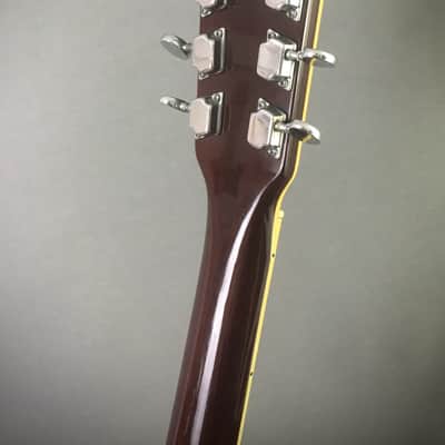 1970s Vintage Aria No. 796 MIJ Natural Acoustic Dreadnought Guitar Rare Matsumoku Pearl Block Inlays image 7