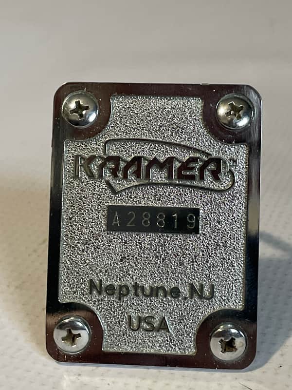 1980's Japan Kramer Focus 1000 Series Chrome A Series Neptune, NJ Overseas Neckplate image 1