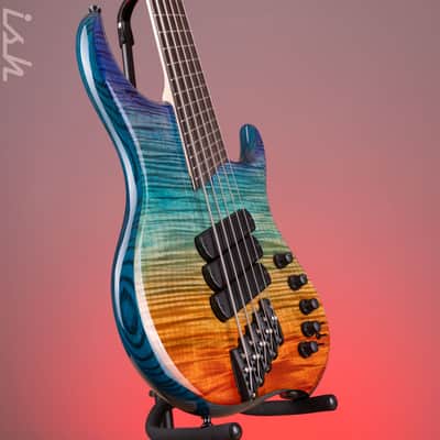 Dingwall Z3 5-String Bass Indigo to Orange Fade image 3