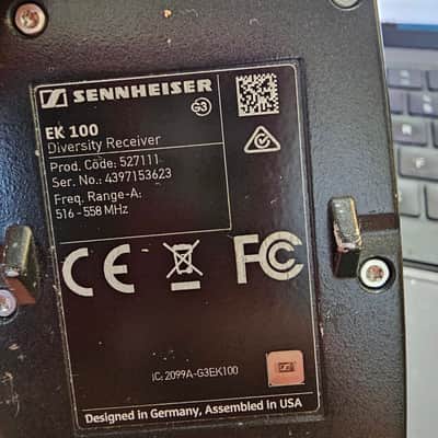 Sennheiser EW 100 ENG Wireless Lavalier Set - Band A (516 - 588 MHz) 2010s - Black image 2