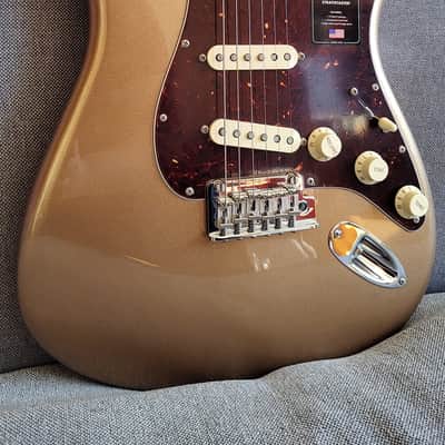Fender Limited American Professional II Stratocaster® Firemist Gold, Full Rosewood Neck (2021) image 4