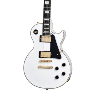 Epiphone Les Paul Custom Alpine White - Single Cut Electric Guitar image 4