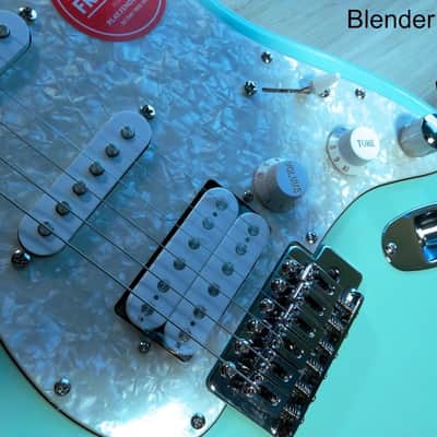 2019 Stratocaster HSS Guitar TurboCharged w/ Blender MOD Seafoam Squier Strat NEW image 2