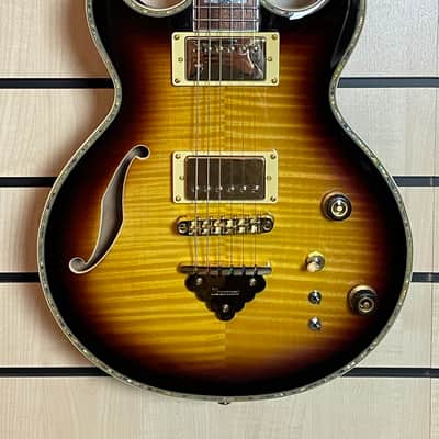Ibanez AR520HFM-VLS Violin Sunburst Semi-Hollow Electric Guitar image 2