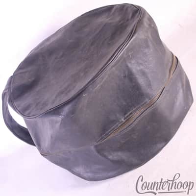 *Ludwig Naugahyde Leather 9x13"Ink Stamped Tom Drum Case Vintage 60s Soft-Shell* image 1