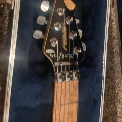 Peavey EVH Wolfgang USA Standard Deluxe 1999 Trans Amber Flame Top image 3