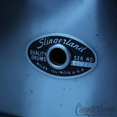 Slingerland 14x5"Festival Snare Drum Chrome Steel 8-Lug Vintage 70s Niles,IL USA image 2