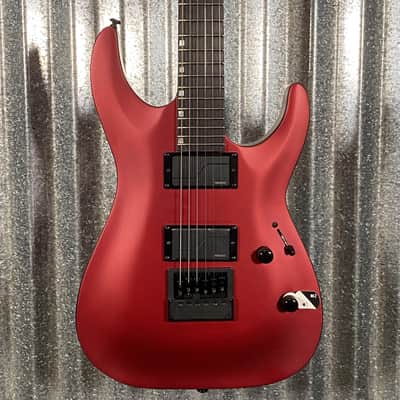 ESP LTD MH-1000 Evertune Candy Apple Red Satin Guitar & Case #0334 Used image 1
