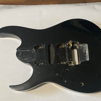2000's Indonesian Ibanez RG370DXL Lefty Black Basswood Guitar Body Floyd Ready Project image 1
