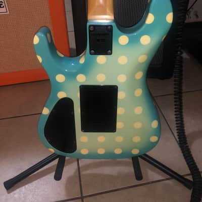 Kramer Vintage Nightswan 1988-89 - Light Blue Polka Dot image 8
