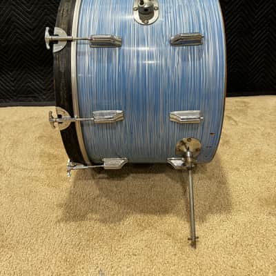 Rogers Blue Ripple 13/16/22 Early 60s Drum Set image 6