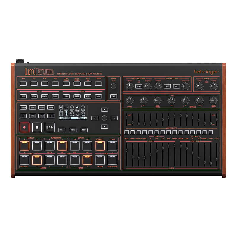 Behringer LM Drum Hybrid 8/12-Bit Sampling Drum Machine image 1