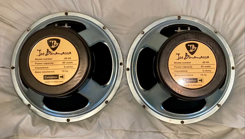 Celestion Joe Bonamassa UK MADE PAIR. JB-85 - Gold/Black image 1
