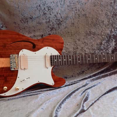 GB Liuteria Traditional Tele semi hollow kiaat image 17