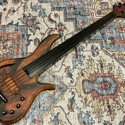 F Bass AC5-Classic Fretless Amara Ebony Top 2024 image 1