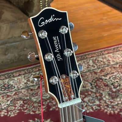 Godin 5th Avenue CW Kingpin II HB Cognac Burst + NEW + S.# 050932000928 image 3