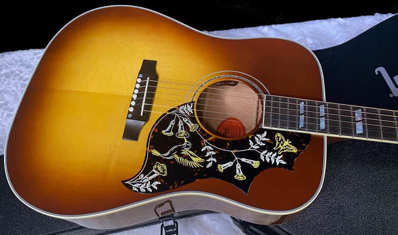 NEW! Gibson Custom Shop Hummingbird Koa/Carpathian Spruce Acoustic-Electric Guitar - Honeyburst - 4.65 lbs - Authorized Dealer! G06299 image 1