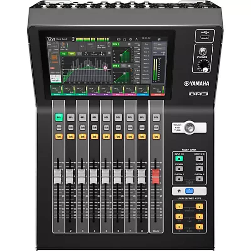 Yamaha DM3 Professional 22 Channel Ultra-Compact Digital Mixer With Dante image 1