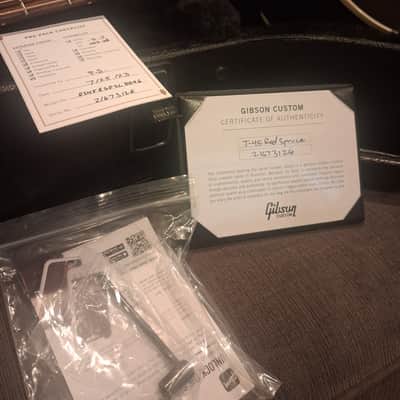 Gibson Custom J-45 Custom Red Spruce Acoustic Guitar - Vintage Sunburst image 2