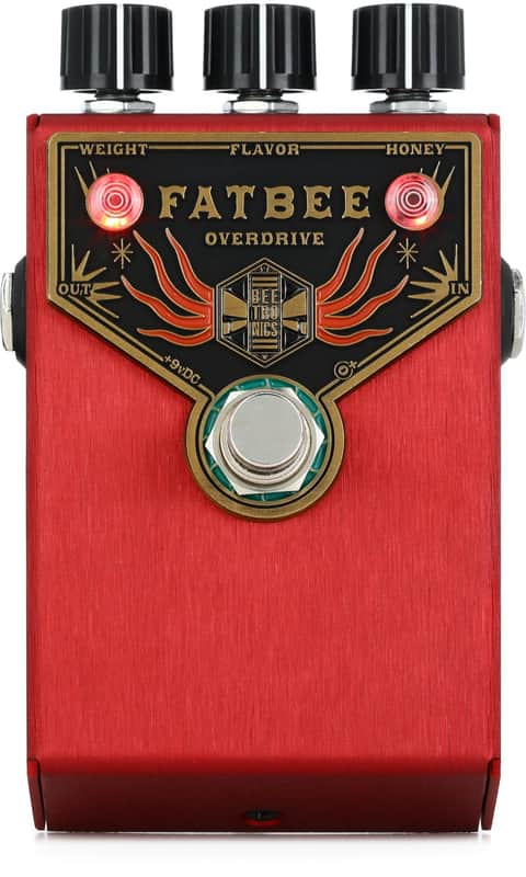 Beetronics FX Fatbee Overdrive Pedal - Red image 1
