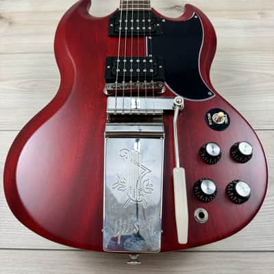 Gibson SG Standard '61 Faded with Maestro Vibrola - Vintage Cherry Satin image 7