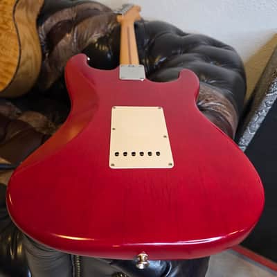 Fender Stratocaster Highway One USA LH Left Hand 2004 - Crimson Red Transparent Nitro Finish American Strat image 20