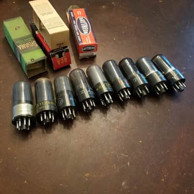 RCA etc. Pair (2) 35L6GT/G Beam Pentode tNOS TESTED Vacuum Tube grey glass 35L6GT Audio 1936-1954 image 1