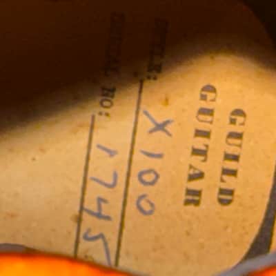 1954 Guild X-100 Archtop - Natural Sunburst image 12