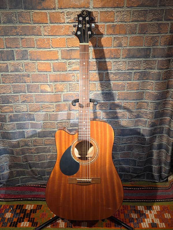 Samick Greg Bennett D-1CE Left-Handed Acoustic-Electric Natural image 1