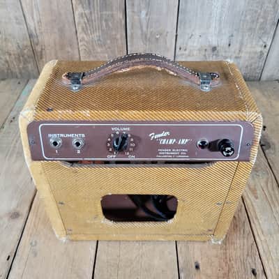 Fender Tweed Champ 5D1 Wide Panel 1956 - Tweed image 11