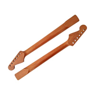 S-Style neck Roasted maple with maple fretboard (Nitro Satin) - round end frets image 2