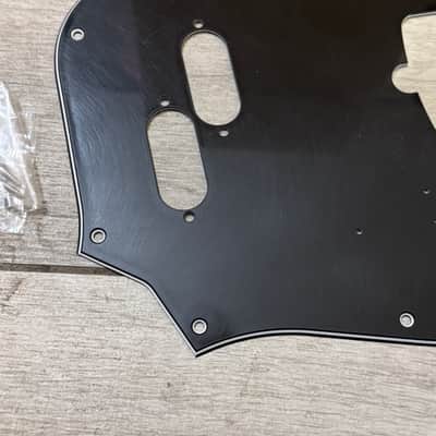 Fender JMJ Road Worn Mustang Bass Relic 3-Ply Black Pickguard USA MIM Vintage image 3