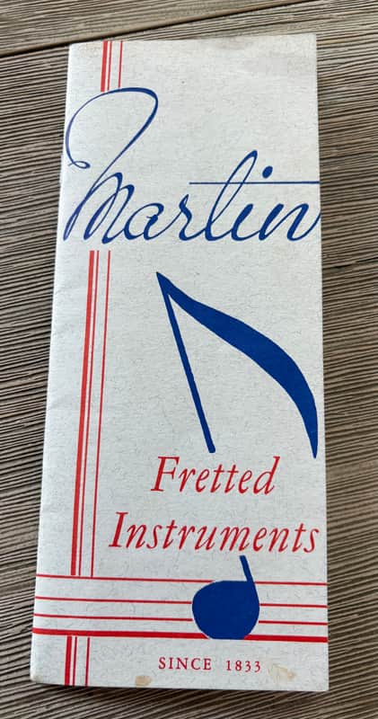 EXCELLENT ORIGINAL 1941 MARTIN GUITAR MANDOLIN ILLUSTRATED CATALOG ESTATE FIND image 1