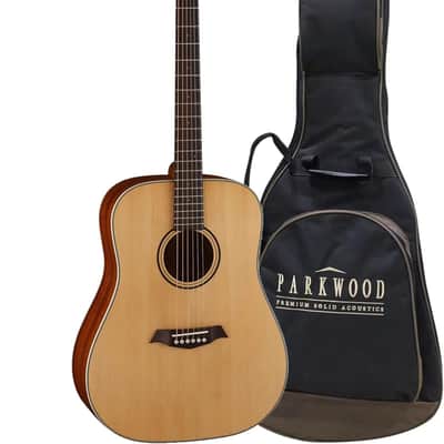 Parkwood S21 Dreadnought Body Acoustic Guitar - Natural image 5
