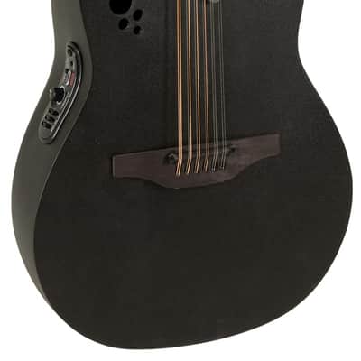 Ovation 2058TX-5-G Pro Series Elite TX 12-String Deep Contour Acoustic-Electric Guitar Textured Black image 1