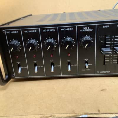 Monacor  PA 1202 power amp mixer rack 19”  powered mixer image 7