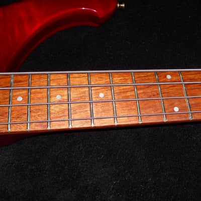 Rickenbacker 4004 CII Cheyenne 2008 Translucent Red Flamed Maple/Walnut with Bubinga Fretboard image 22