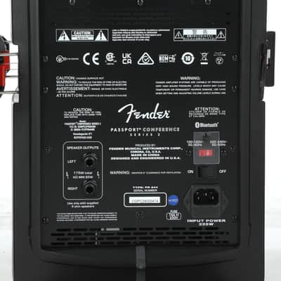 Fender Passport Conference Series 2 (S2) 5-Channel 175-Watt Portable PA System - one broken latch - Black image 7