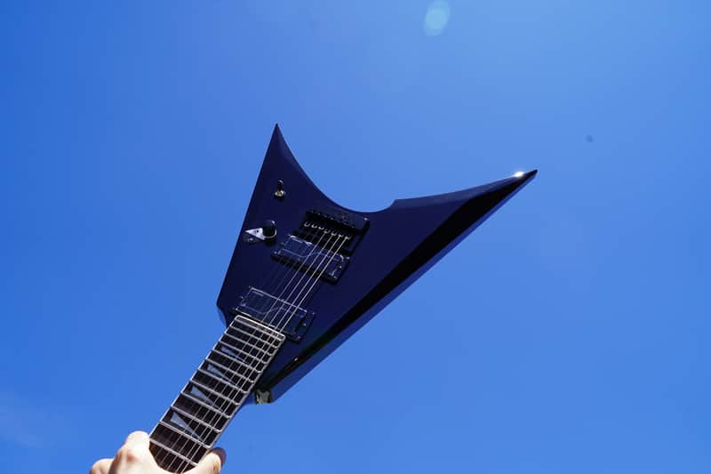 ESP LTD ARROW-1007 Baritone Evertune Black 7-String Electric Guitar image 1